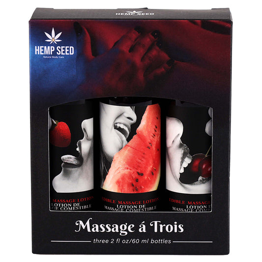 Edible Massage Oil - Trio Pk