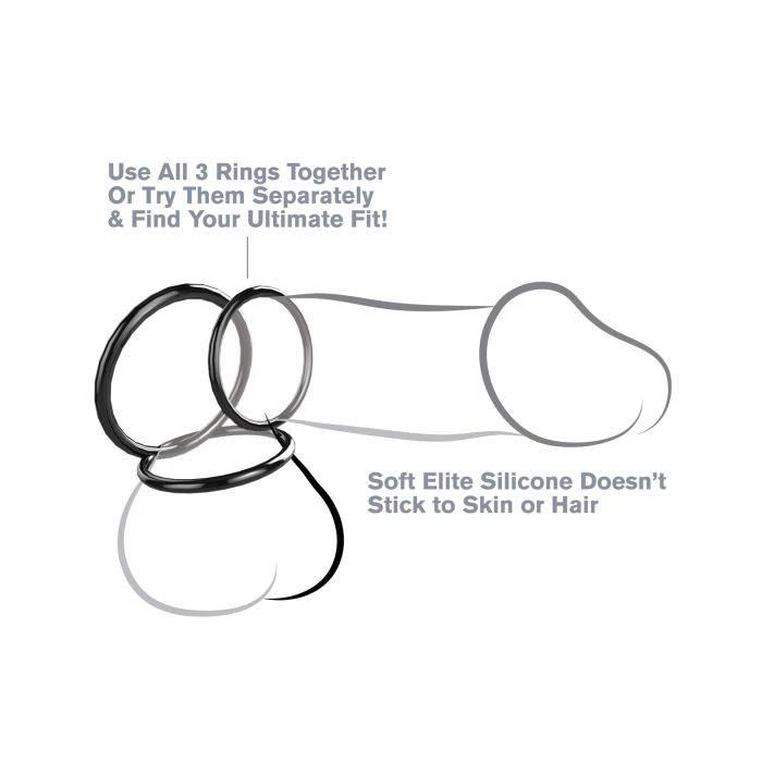 Premium Silicone Cockring Set